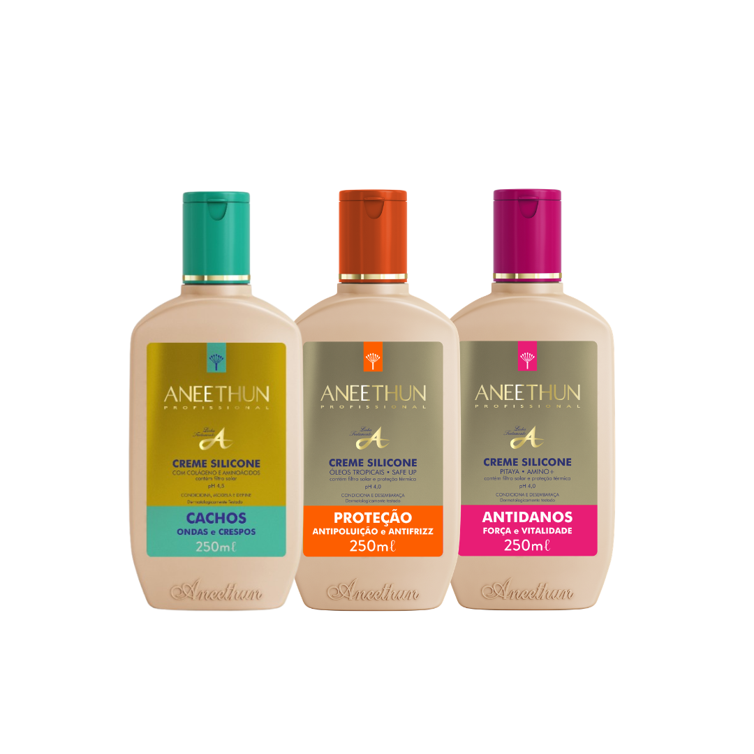 KIT CREMES DE SILICONE LINHA A - 250ML (3 UNIDADES)
