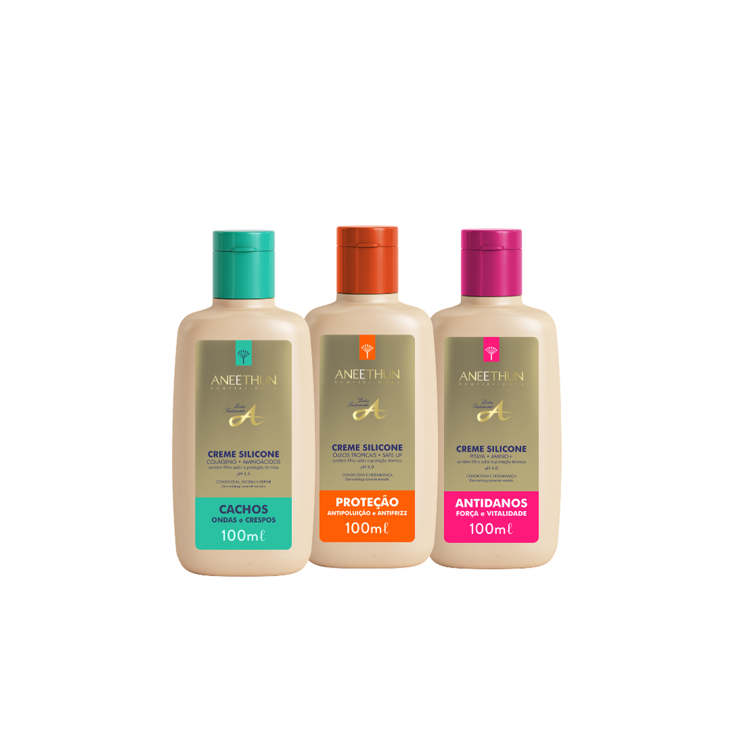 KIT CREMES DE SILICONE LINHA A - 100ML (3 UNIDADES)