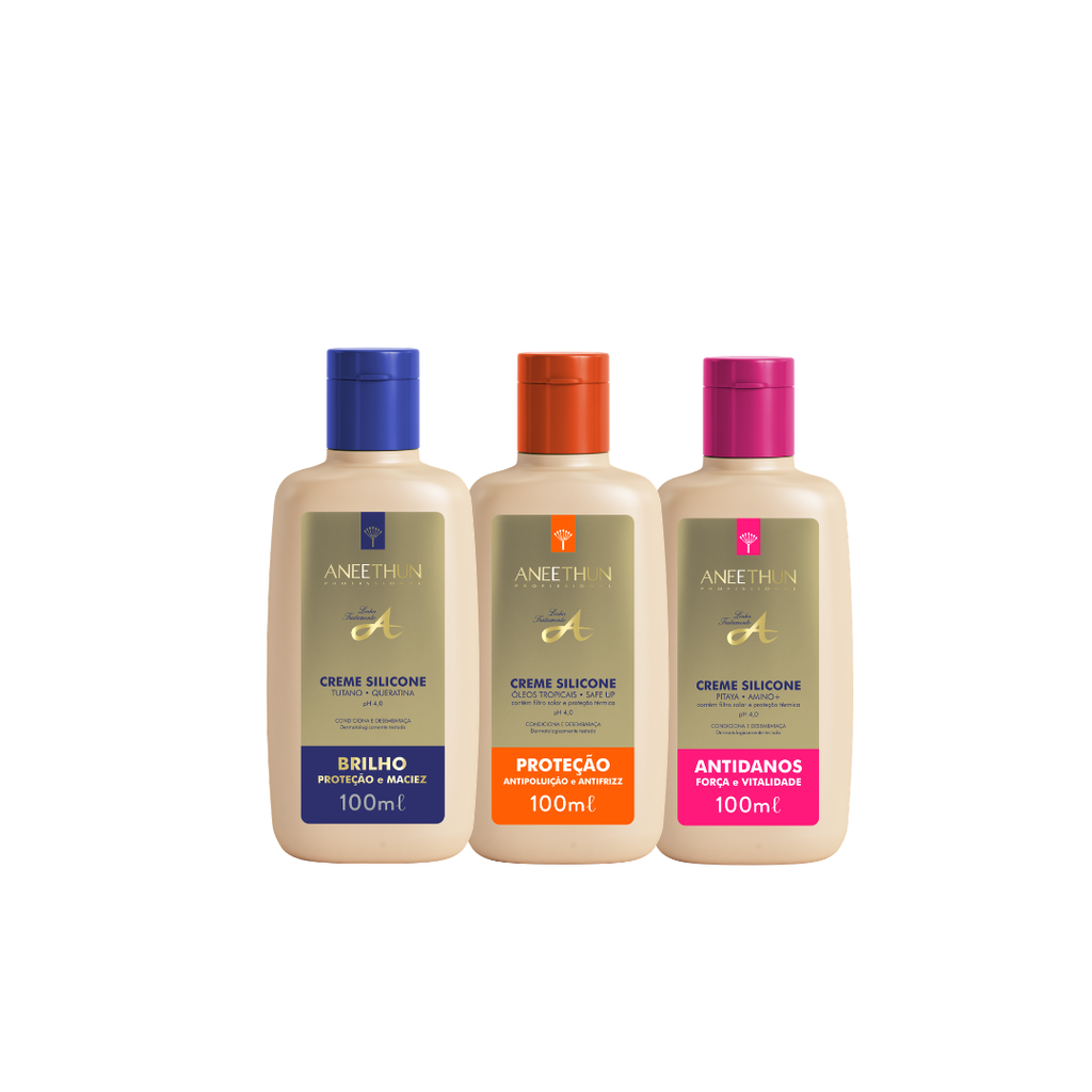 KIT CREMES DE SILICONE LINHA A - 100ML (3 UNIDADES)