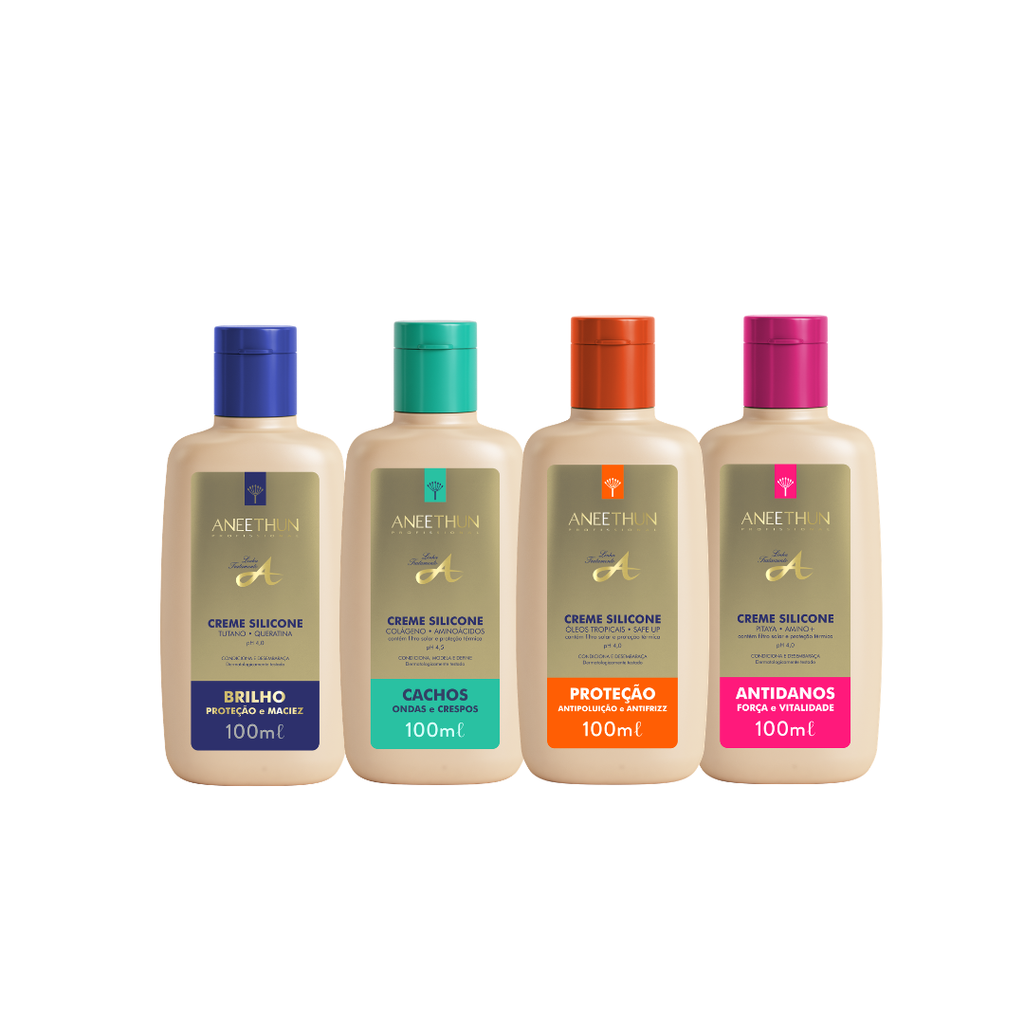 KIT CREMES DE SILICONE LINHA A - 100ML (4 UNIDADES)