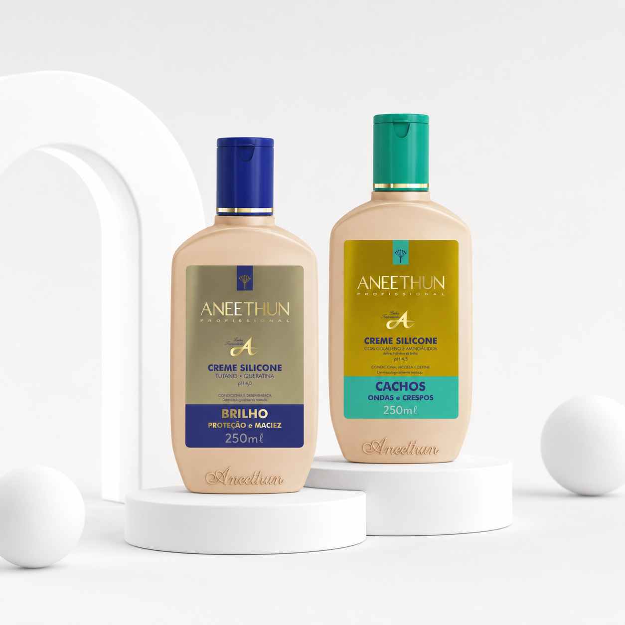 KIT CREMES DE SILICONE LINHA A - 250ML (2 UNIDADES)