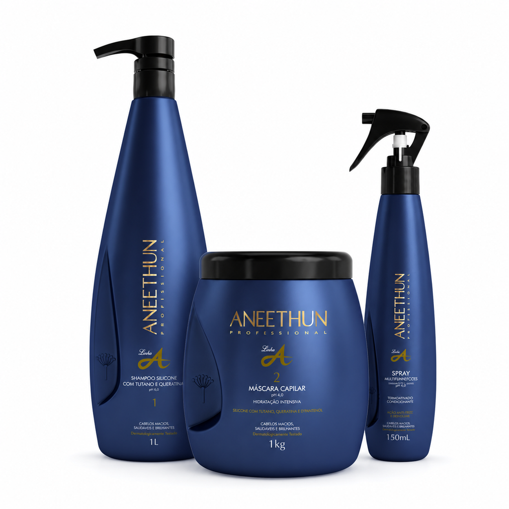 KIT PROFISSIONAL LINHA A - 1 L / 1 KG (3 PASSOS)