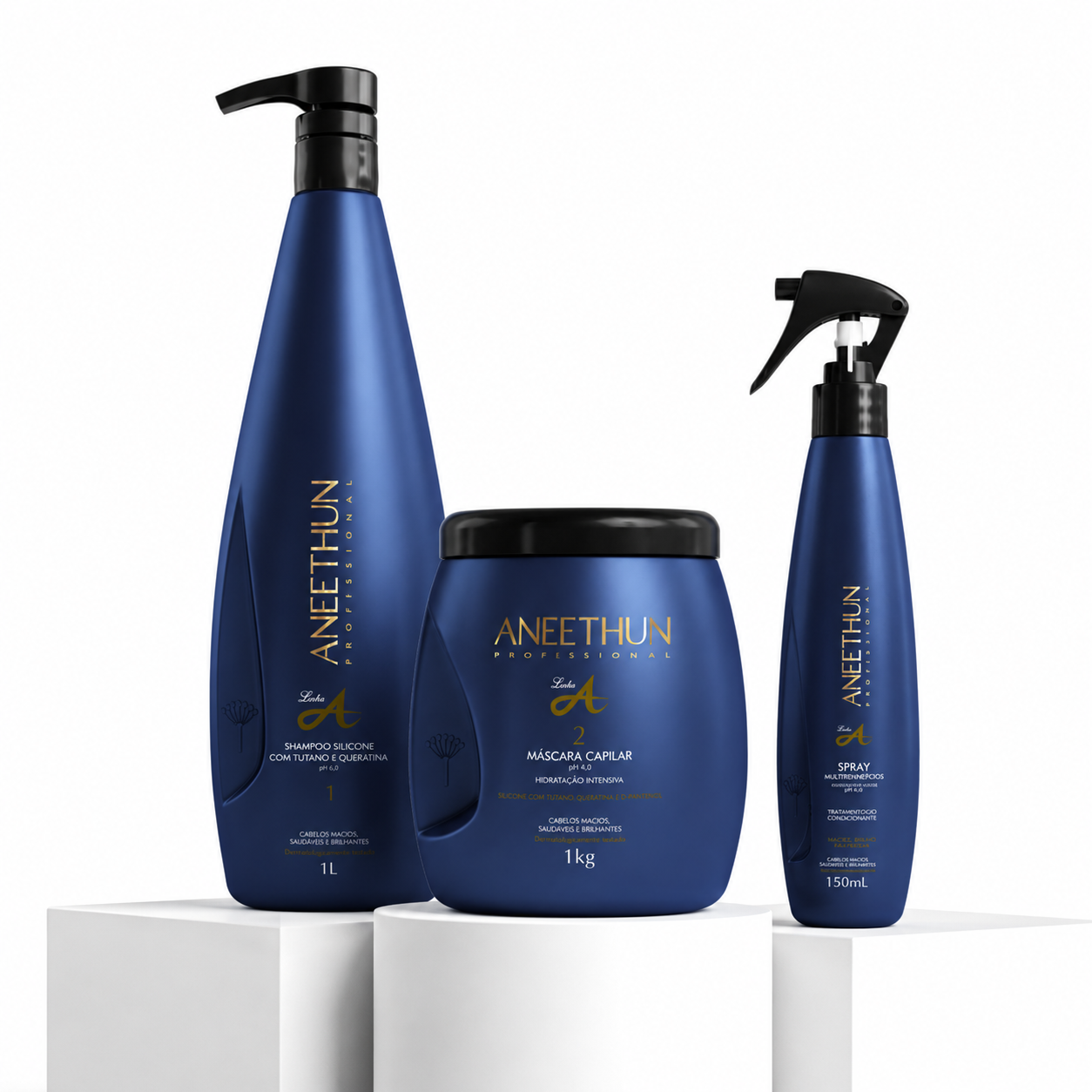 KIT PROFISSIONAL LINHA A - 1 L / 1 KG (3 PASSOS)