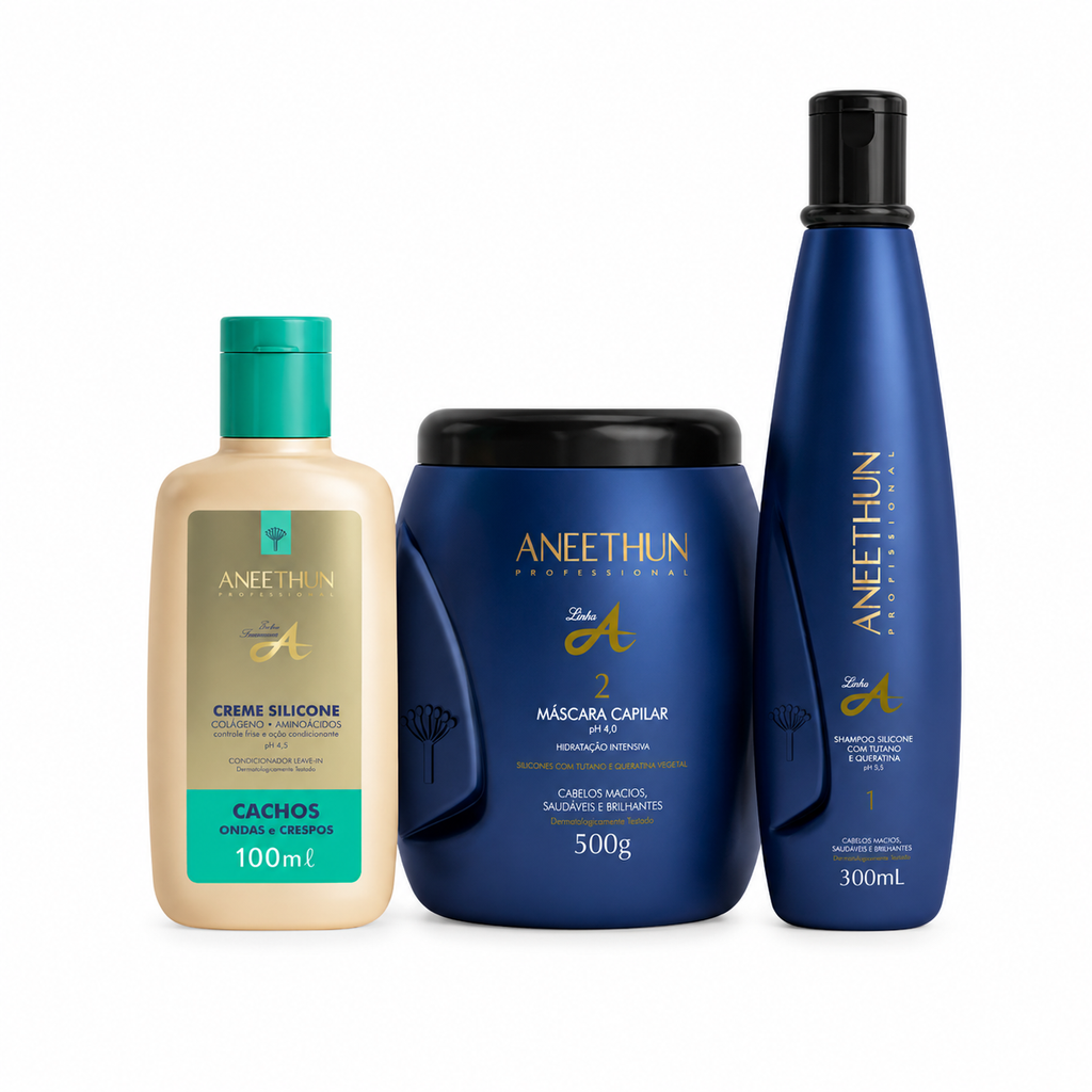 KIT HOME CARE LINHA A CACHOS (3 PASSOS)