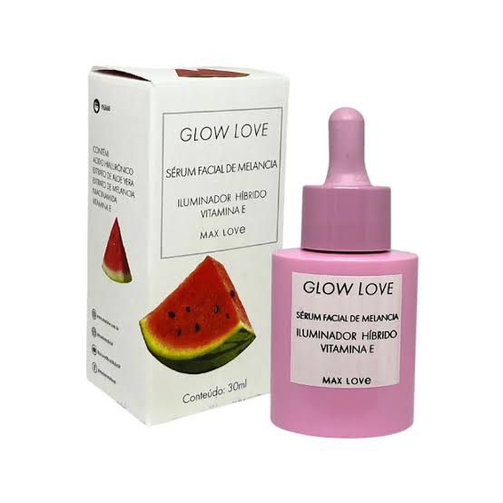 Sérum Glow Love Melancia Vegano Max Love 30ml