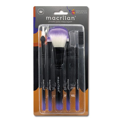 kit de Pincéis Macrilan (5 Unidades)