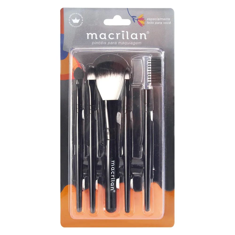kit de Pincéis Macrilan (5 Unidades)