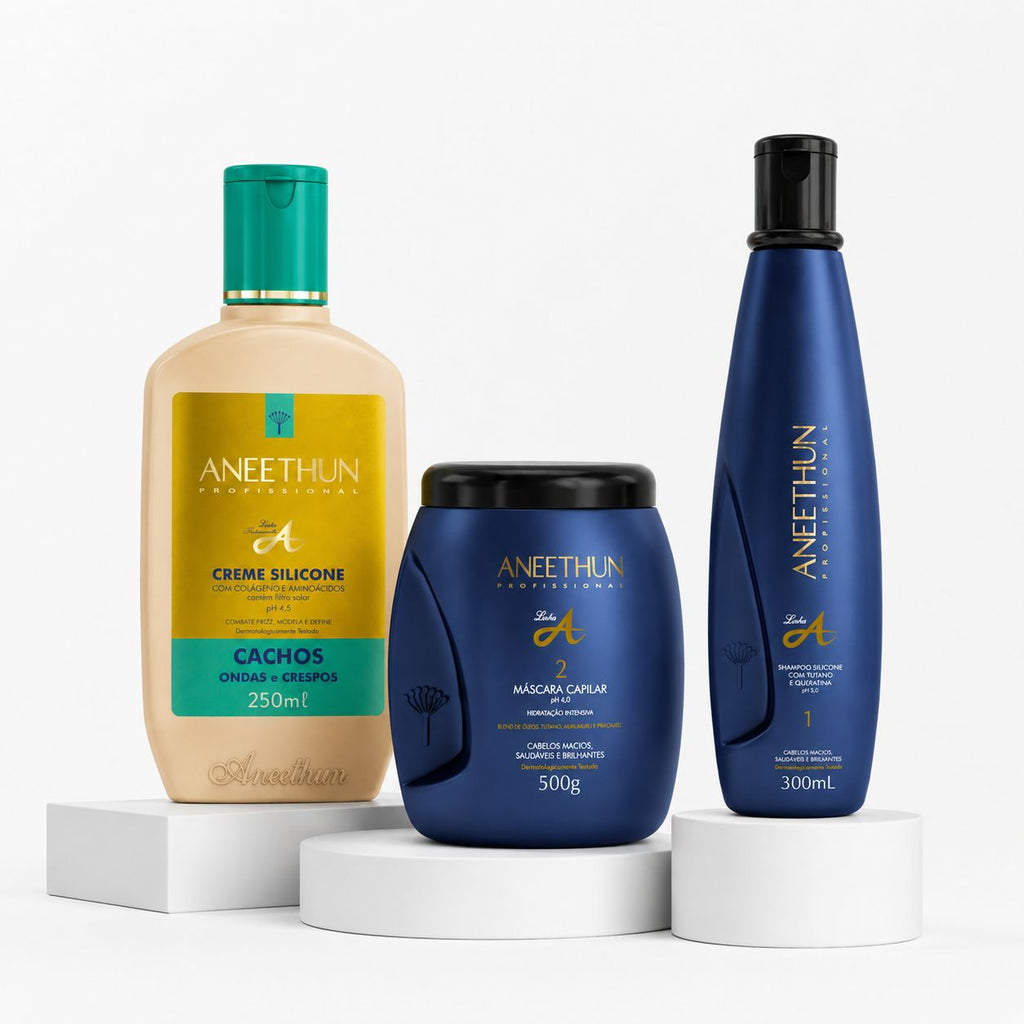 KIT HOME CARE LINHA A CACHOS (3 PASSOS)